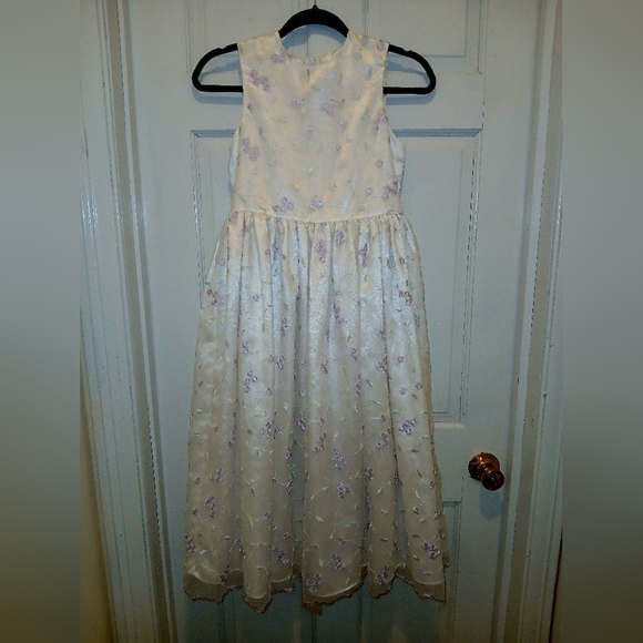 Cinderella Cream and Lavender Formal Dress - Picture 1 of 3